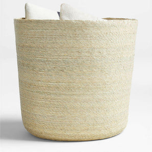 Palmera Large Woven Blanket Basket.