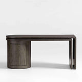 Twist Grey Ash Rotating Desk.