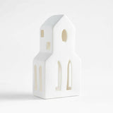 White Ceramic Holiday Bell Tower NO PUBLICAR.