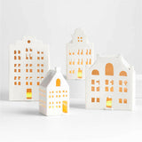 Mini White Ceramic Holiday Canal House NO PUBLICAR.