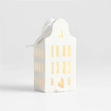 Medium White Ceramic Canal House Christmas Tree Ornament NO PUBLICAR.