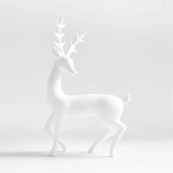 White Porcelain Holiday Reindeer Sculpture NO PUBLICAR.