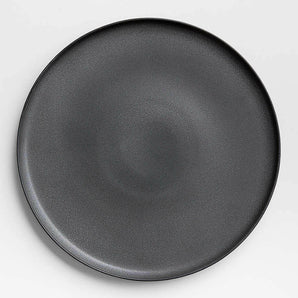 Wren Dark Grey Matte Stoneware Serving Platter.