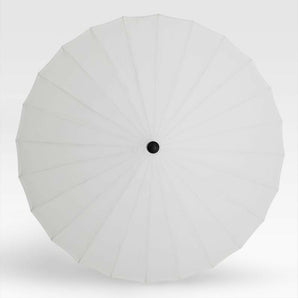 9' Dome White Outdoor Patio Umbrella.