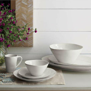 Marin White Large Serving Bowl.