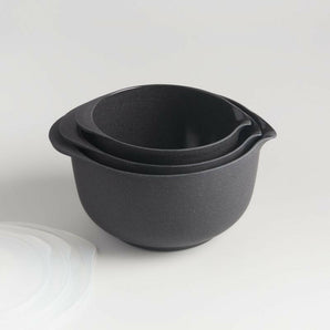 Rosti Black Pebble Margrethe Bowls, Set of 3.