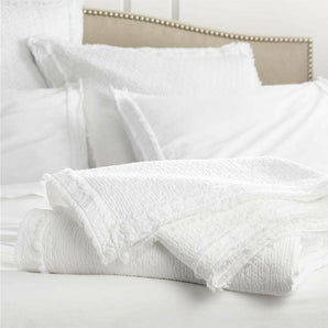 Washed Organic Cotton Coverlet.