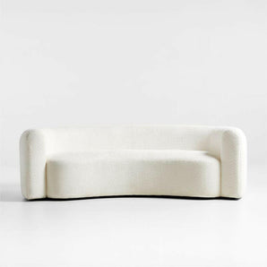 Hugger Curved Boucle Sofa by Leanne Ford.